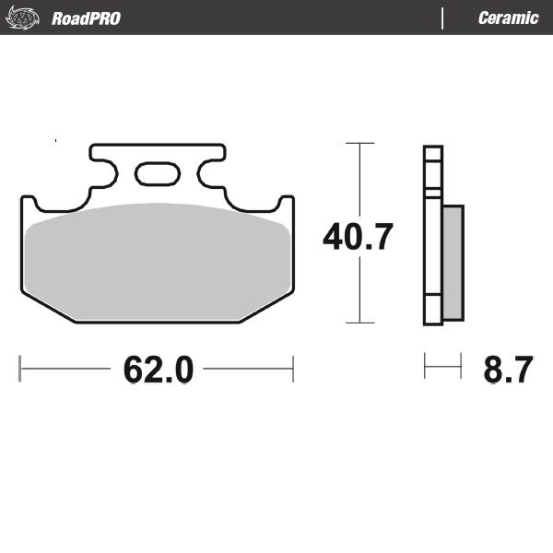 Plaquettes de frein MOTO MASTER 413804 Road Pro Ceramic