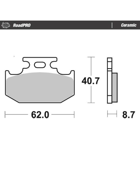 Plaquettes de frein MOTO MASTER 413804 Road Pro Ceramic