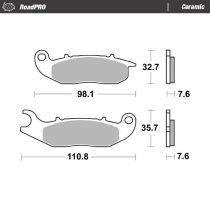 Plaquettes de frein MOTO MASTER 414104 Road Pro Ceramic