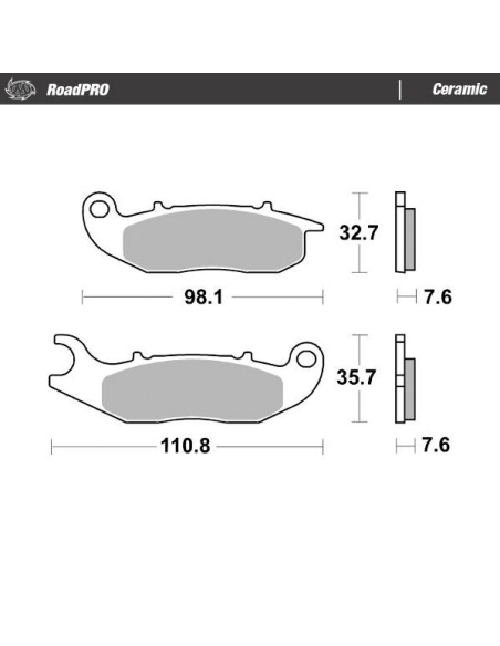 Plaquettes de frein MOTO MASTER 414104 Road Pro Ceramic