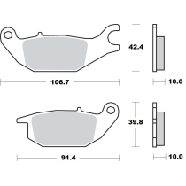 Plaquettes de frein MOTO MASTER 414204 Road Pro Ceramic