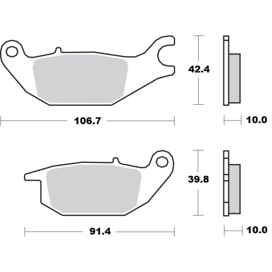 Plaquettes de frein MOTO MASTER 414204 Road Pro Ceramic
