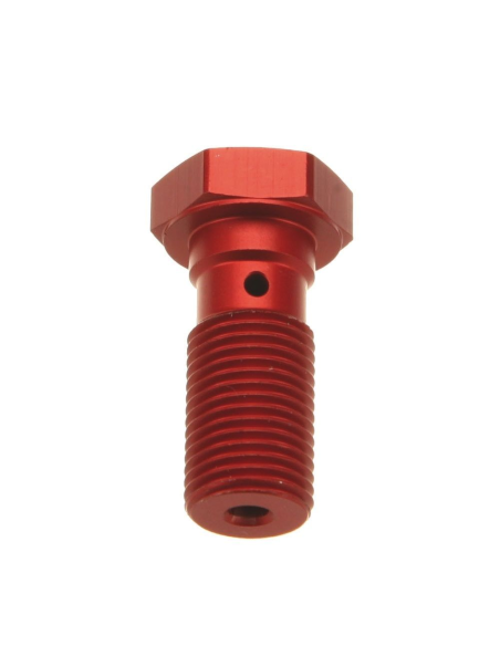 Vis banjo rouge TRW pour durite de frein M10 x 1,25