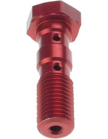 Vis banjo double rouge TRW pour durites de freins M10 x 1,25
