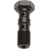 Vis banjo double noire TRW pour durites de freins M10 x 1,25