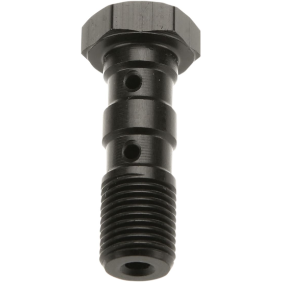 Vis banjo double noire TRW pour durites de freins M10 x 1,25