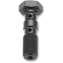 Vis banjo double noire TRW pour durite de frein M10 x 1,00