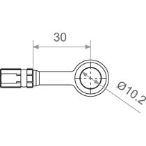 Banjo TRW pour durite de frein M10 rouge