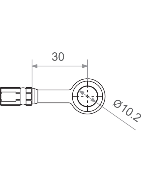Banjo TRW pour durite de frein M10 aluminium