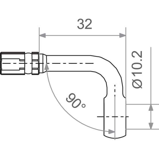 Banjo coudé 90° TRW pour durite de frein M10 rouge