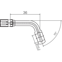 Banjo TRW pour durite de frein M10 70 aluminium