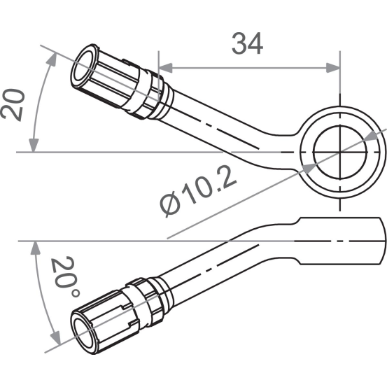 Banjo TRW pour durite de frein M10 30 noire
