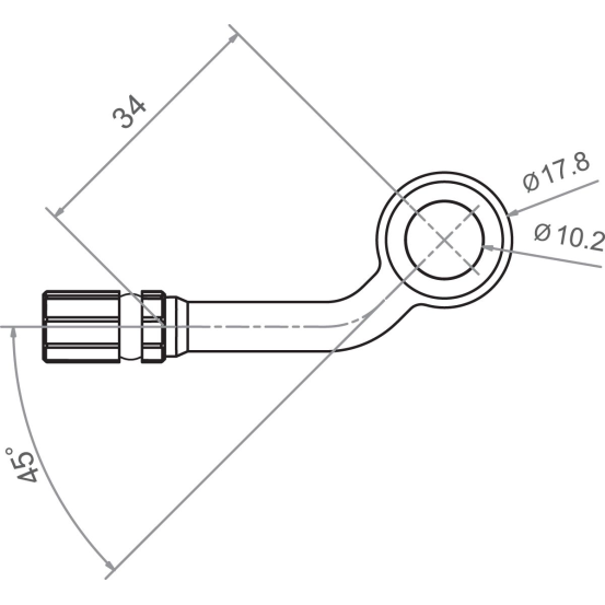 Banjo TRW pour durite de frein M10 40S noire