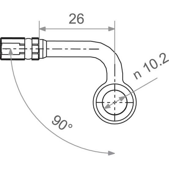 Banjo TRW pour durite de frein M10 50S noire