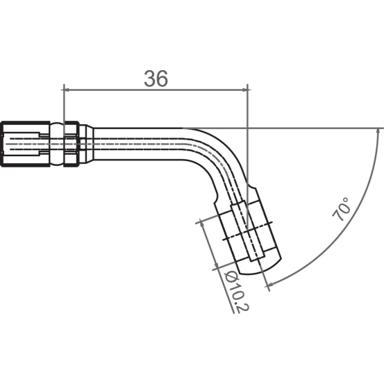 Banjo TRW pour durite de frein M10 70 noire