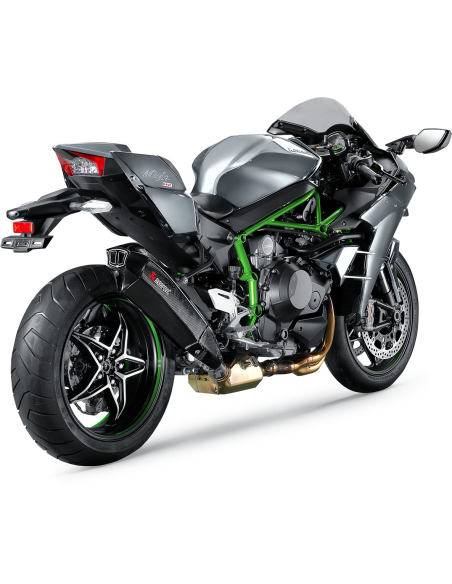 Silencieux carbone AKRAPOVIC Kawasaki 1000 H2 Ninja 2016-2021