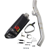 Silencieux en carbone AKRAPOVIC - TRIUMPH 765 Street Triple S- R- RS 2017-2021