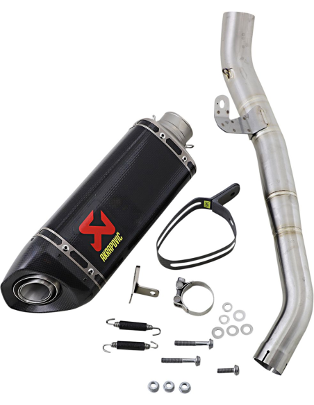 Silencieux en carbone AKRAPOVIC - TRIUMPH 765 Street Triple S- R- RS 2017-2021