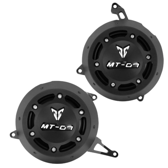 Paire de protections de carter moteur AVOC - Aluminium CNC - YAMAHA 700 MT-07