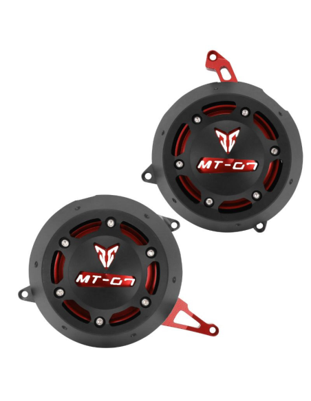 Paire de protections de carter moteur AVOC - Aluminium CNC - YAMAHA 700 MT-07