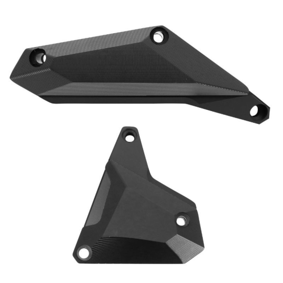 Paire de tampons de protection de carter moteur AVOC - Aluminium CNC - YAMAHA 700 MT-07 2014-2018