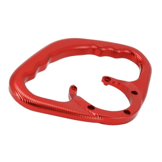 Poignée passager fixation sur réservoir alu CNC rouge AVOC - YAMAHA MT-07 / MT-03 / MT-09 / R1 / R6
