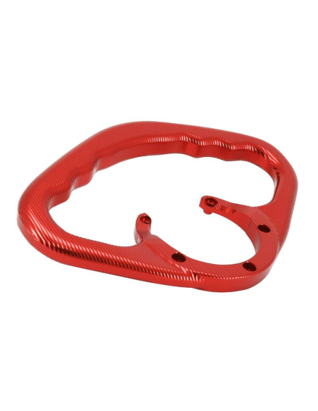 Poignée passager fixation sur réservoir alu CNC rouge AVOC - YAMAHA MT-07 / MT-03 / MT-09 / R1 / R6