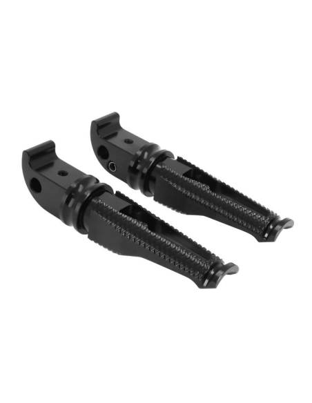 Paire de repose-pieds arrières AVOC - Aluminium CNC - YAMAHA 700 MT-07 NOIR
