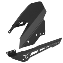 Lèche roue arrière + protection de chaine alu CNC noir AVOC - YAMAHA 700 MT-07