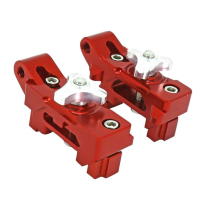 Tendeurs de chaine alu CNC rouges AVOC - YAMAHA 700 MT-07 2014-2020