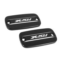 Couvercles de réservoir de maitre cylindre de frein AVOC - Noir gravé - HONDA 750 X-ADV