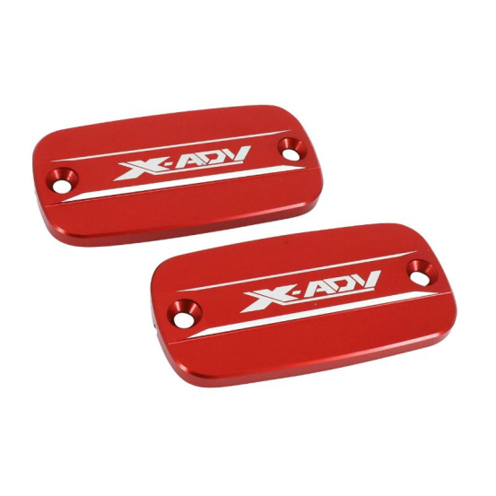 Couvercles de réservoir de maitre cylindre de frein AVOC - Rouge gravé - HONDA 750 X-ADV
