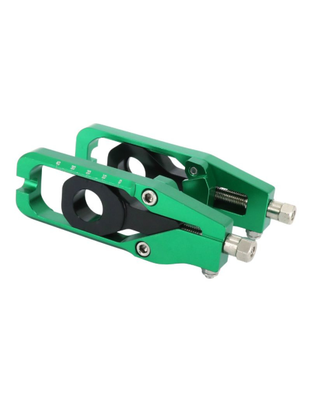 Tendeurs de chaine moto verts AVOC - KAWASAKI Z900
