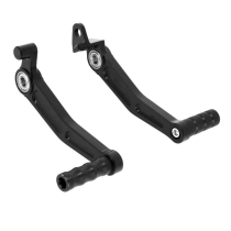 Sélecteur de vitesse + pédale de frein alu CNC noir AVOC - KTM 125 DUKE