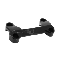 Pontet supérieur de guidon alu CNC noir AVOC - KTM 125 DUKE
