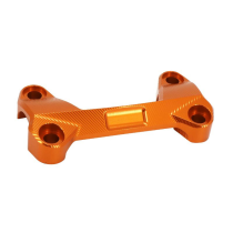 Pontet supérieur de guidon alu CNC orange AVOC - KTM 125 DUKE