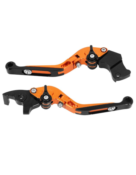 Paire de leviers de frein et d'embrayage réglables et rétractables AVOC - Aluminium CNC - KTM 125 DUKE