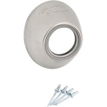 Embout silencieux FMF pour Powercore 4, Powercore 4 Titane et Q4, acier inoxidable, coupe en biais
