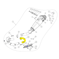 Collecteur Echappement AKRAPOVIC Titane Yamaha 250 WRF 2015-2018 YZF 2014-2018