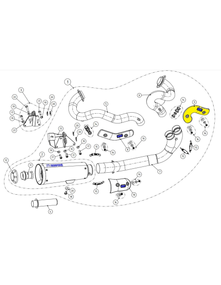 Pare-chaleur en carbone AKRAPOVIC - P-HSHDRODCA2