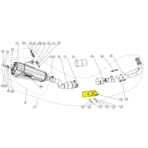 Pare-chaleur en inox AKRAPOVIC - P-HSYA14
