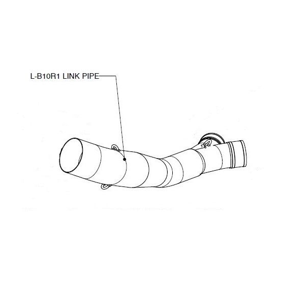 Tube de Raccord Inox AKRAPOVIC Kawasaki Z 750 2007-2010