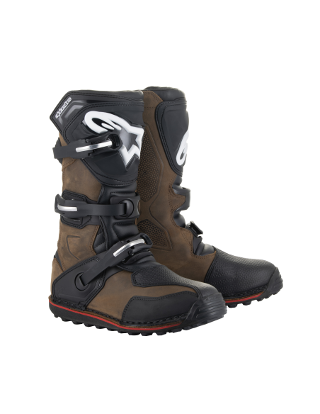 Bottes cross Alpinestars Tech-T - Marron