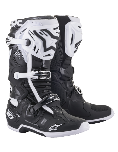 Bottes cross Alpinestars Tech 10 - Noir Blanc