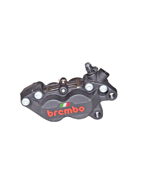 Étrier de frein avant P4 30-34 BREMBO droit - Entraxe 40mm - anodisé noir drapeau Italien