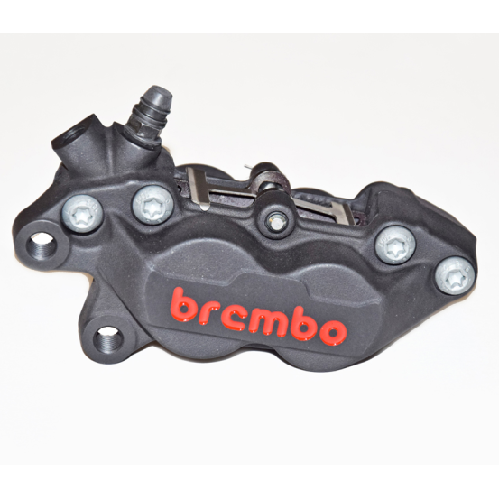 Étrier de frein avant P4 34-30 gauche BREMBO - Entraxe 40mm - noir logo rouge
