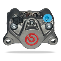 Étrier de frein arrière P2-34 droit BREMBO couleur titane logo rouge - Entraxe 84mm