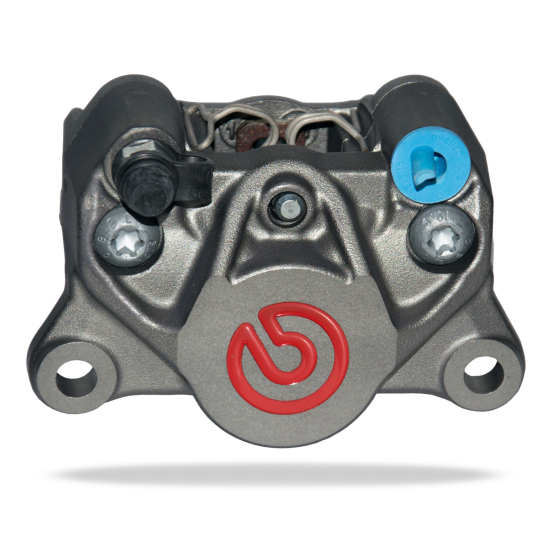 Étrier de frein arrière P2-34 droit BREMBO couleur titane logo rouge - Entraxe 84mm