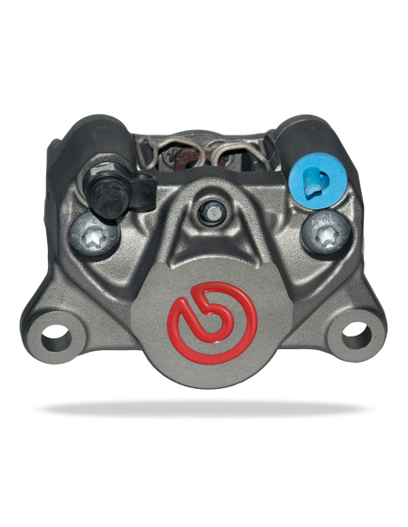 Étrier de frein arrière P2-34 droit BREMBO couleur titane logo rouge - Entraxe 84mm