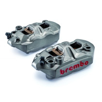 Paire d'étrier de freins M4 brut radiaux BREMBO Monoblocs moulés - Entraxe 108mm